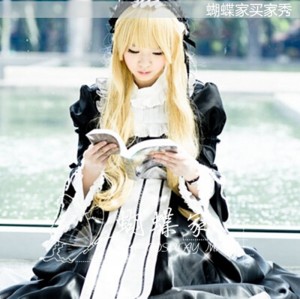 High Quality Gosick Victorique Cosplay Halloween Party Costume Lolita Dress Anime Cosplay Costume HD004