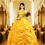 High Quality Disney Halloween Party Costume Belle Princess Lolita Dress Anime Cosplay Costume HD008
