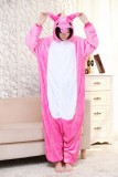 Adult Cartoon Flannel Unisex Rose Flying Horse Animal Onesies Anime Kigurumi Costume Pajamas Sets KT074