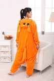 Adult Cartoon Flannel Unisex Kangaroo Animal Onesies Anime Kigurumi Costume Pajamas Sets KT078
