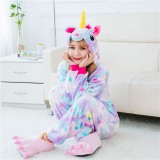 Adult Cartoon Flannel Unisex Stars Flying Horse Animal Onesies Anime Kigurumi Costume Pajamas Sets KT088