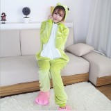 Adult Cartoon Flannel Unisex Frog Animal Onesies Anime Kigurumi Costume Pajamas Sets KT069