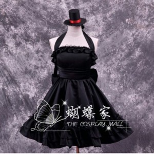 High Quality K-ON! Akiyama Mio Cosplay Halloween Party Lolita Dress Anime Cosplay Costume HD010