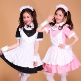 Girls Sexy Pink&Black Japanese Halloween Costumes Lolita Maid Princess Dress Anime Cosplay Costumes MS052