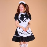 Girls Sexy Black Japanese Halloween Costumes Lolita Maid Princess Dress Anime Cosplay Costumes MS047
