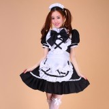 Girls Sexy Black Japanese Halloween Costumes Lolita Maid Princess Dress Anime Cosplay Costumes MS047