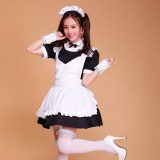 Girls Sexy Pink&Black Japanese Halloween Costumes Lolita Maid Princess Dress Anime Cosplay Costumes MS052