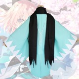 Fate/Grand Order Cosplay Okita Souji Costume Green Kimono Saber Anime Cosplay Costume COS-196