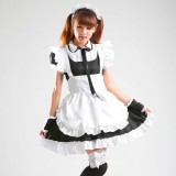 Black Sexy Japanese Halloween Costumes Lolita Maid Princess Dress Anime Cosplay Costumes MS023
