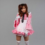 Pink Sexy Japanese Halloween Costumes Lolita Maid Princess Dress Anime Cosplay Costumes MS026