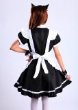 Girls Black Sexy Japanese Halloween Costumes Lolita Maid Princess Dress Anime Cosplay Costumes MS031