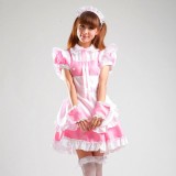 Pink Sexy Japanese Halloween Costumes Lolita Maid Princess Dress Anime Cosplay Costumes MS024
