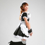 Black Sexy Japanese Halloween Costumes Lolita Maid Princess Dress Anime Cosplay Costumes MS023
