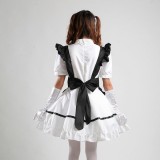 Black Sexy Japanese Halloween Costumes Lolita Maid Princess Dress Anime Cosplay Costumes MS003