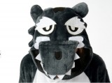 Adult Cartoon Flannel Unisex Blue Baddest Wolf Animal Onesies Anime Kigurumi Costume Pajamas Sets KT064