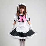 Black Sexy Japanese Halloween Costumes Lolita Maid Princess Dress Anime Cosplay Costumes MS005