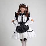 Black Sexy Japanese Halloween Costumes Lolita Maid Princess Dress Anime Cosplay Costumes MS003