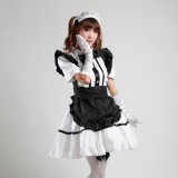Black Sexy Japanese Halloween Costumes Lolita Maid Princess Dress Anime Cosplay Costumes MS003