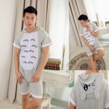 Adult Cartoon Cotton Unisex Totoro Summer Onesie Anime Kigurumi Costumes Pajamas Sets ST008