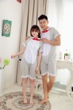 Adult Cartoon Cotton Unisex Cheese Cat Summer Onesie Anime Kigurumi Costumes Pajamas Sets ST011