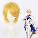 30cm Short Golden Hair Fate/Grand Order Arthur·Pendragon Wig Synthetic Anime Cosplay Wigs CS-372A