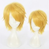 30cm Short Golden Hair Fate/Grand Order Arthur·Pendragon Wig Synthetic Anime Cosplay Wigs CS-372A