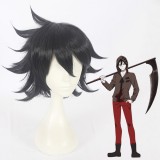 35cm Short Black Hair Wig Angels of Death Isaac·Foster Synthetic Anime Cosplay Wigs CS-379A