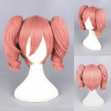 35cm Short Inu × Boku Secret Service Roromiya Karuta Wig Pink Anime Cosplay Wigs+2Ponytails CS-078B