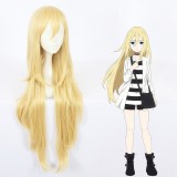 100cm Long Curly Blonde Wig Angels of Death Cosplay Ray Synthetic Anime Cosplay Wigs CS-379B