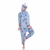 Adult Cartoon Flannel Unisex Horse Unicorn Onesie Animal Onesies Anime Kigurumi Costume Pajamas Sets KT096