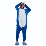 Adult Cartoon Flannel Unisex Shark Onesie Animal Onesies Anime Kigurumi Costume Pajamas Sets KT099