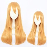 60cm Long Straight Orange Cells at Work Cosplay Wig Blood Platelet Anime Wig Synthetic Hair Wigs CS-380C