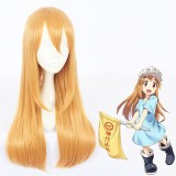 60cm Long Straight Orange Cells at Work Cosplay Wig Blood Platelet Anime Wig Synthetic Hair Wigs CS-380C
