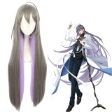100cm Long Straight Gray&Purple Mixed Hypnosis Mic Cosplay Jakurai Jinguji Anime Wig Synthetic Hair Wigs CS-383K