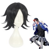 30cm Short Black Hypnosis Mic Yamada Jiro Wig Synthetic Hair Anime Cosplay Wigs CS-383A