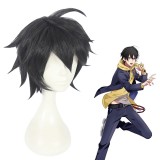 30cm Short Black Hypnosis Mic Yamada Saburo Wig Cosplay Synthetic Anime Hair Wigs CS-383F