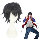 30cm Black Hypnosis Mic Anime Yamada Ichiro Wig Synthetic Hair Cosplay Wigs CS-383B