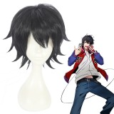 30cm Black Hypnosis Mic Anime Yamada Ichiro Wig Synthetic Hair Cosplay Wigs CS-383B