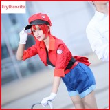 Cells At Work Anime Cosplay Costume Erythrocytes Costume Hataraku Saibou Women Cosplay Uniform Full Sets COS-200