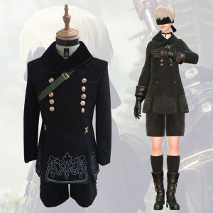 NieR:Automata Cosplay 9S Costume Anime Cosplay Costume With Clothes Gloves Bag Eyepatch COS-201