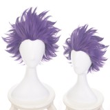 35cm Short Purple My Hero Academia Shisen Hitoshi Wig Synthetic Anime Cosplay Wigs CS-384E