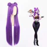 100cm Long Purple League of Legends LOL KDA Kaisa Wig Synthetic Anime Cosplay Wig CS-394B
