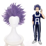 35cm Short Purple My Hero Academia Shisen Hitoshi Wig Synthetic Anime Cosplay Wigs CS-384E