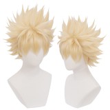 35cm Short Light Blonde My Hero Academia Bakugou Katsuki Wig Synthetic Anime Cosplay Wigs CS-384D