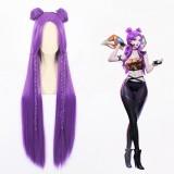 100cm Long Purple League of Legends LOL KDA Kaisa Wig Synthetic Anime Cosplay Wig CS-394B