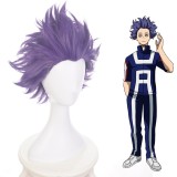 35cm Short Purple My Hero Academia Shisen Hitoshi Wig Synthetic Anime Cosplay Wigs CS-384E