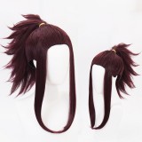 45cm Medium Long Dark Purple Mixed LOL KDA Akali Wig Synthetic Anime Cosplay Wigs CS-119I