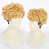 30cm Short Curly Blonde&Black Kyou Kara Ore Wa Cosplay Takashi Mitsuhashi Synthetic Anime Wig CS-397A