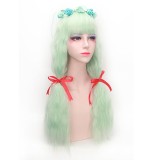 65cm Long Curly Taro Yellow Brown Retro Red Wig Synthetic Party Hair Anime Cosplay Lolita Wigs CS-298