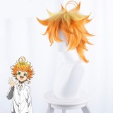 35cm Short Yellow Orange Mixed Wig The Promised Neverland Emma Wig Synthetic Anime Cosplay Wig CS-399A